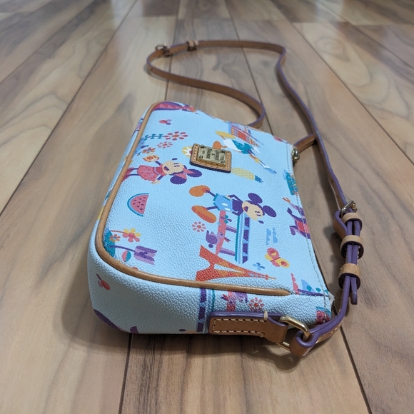 EUC! Dooney &Bourke X Disney Epcot Flower Garden Festival Figment Crossbody Bag - Picture 4 of 16